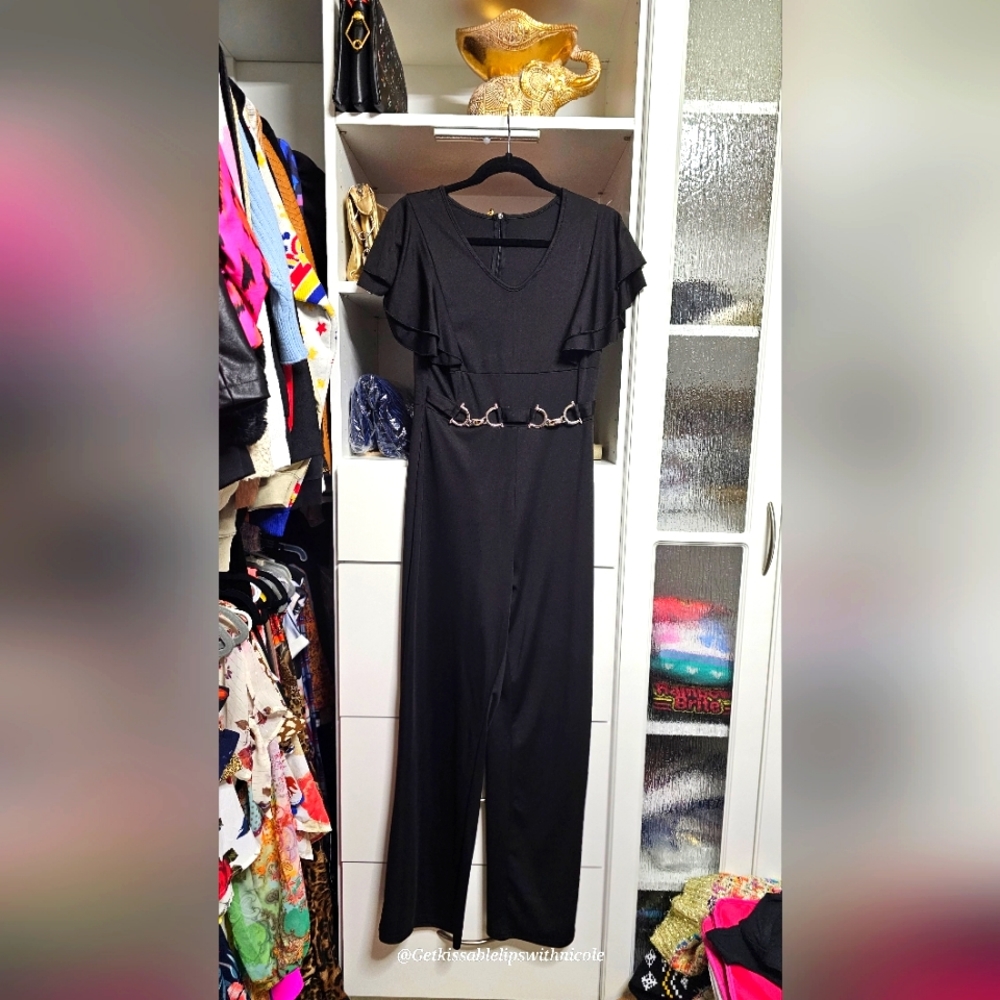 Black pants one piece